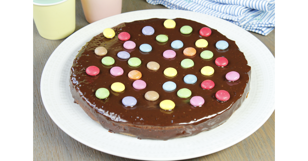 Moelleux au chocolat au lait et aux Smarties