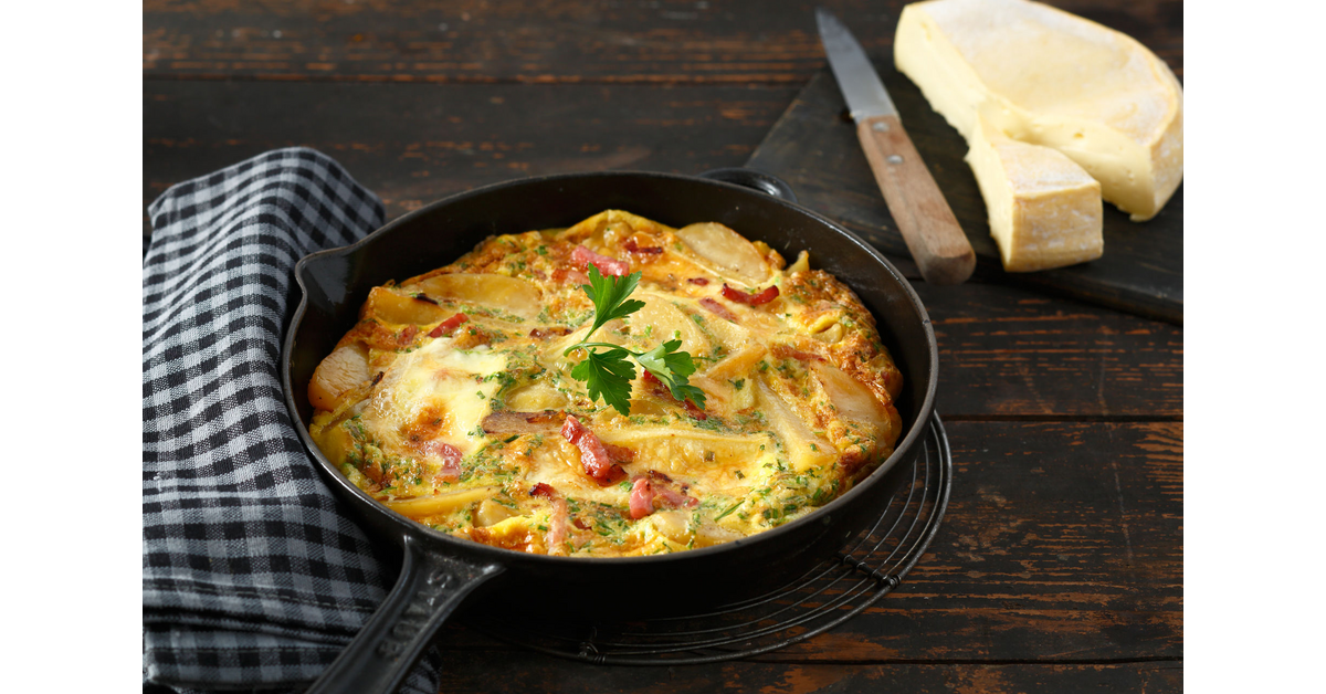 Omelette façon tartiflette
