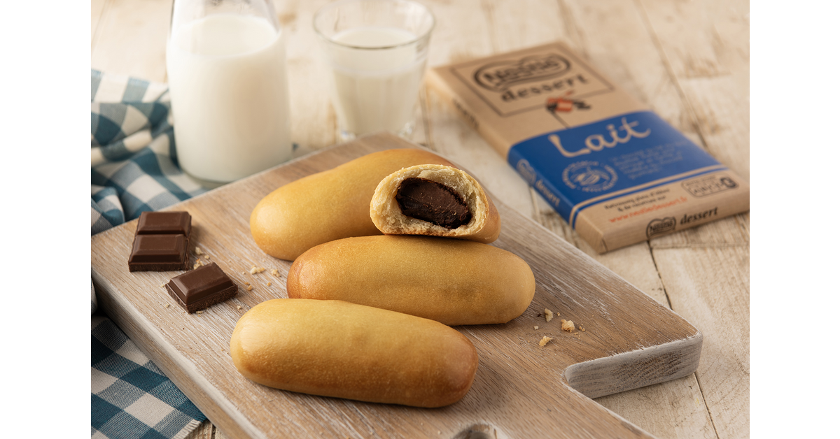 Pain au lait au chocolat