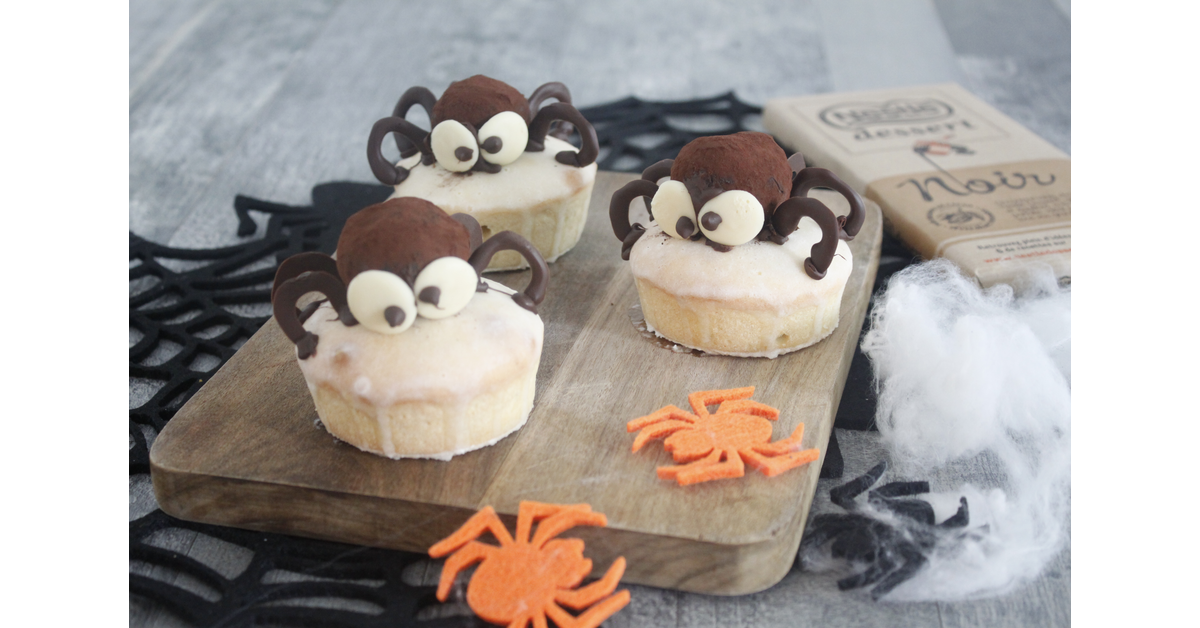 Muffins araignées au chocolat