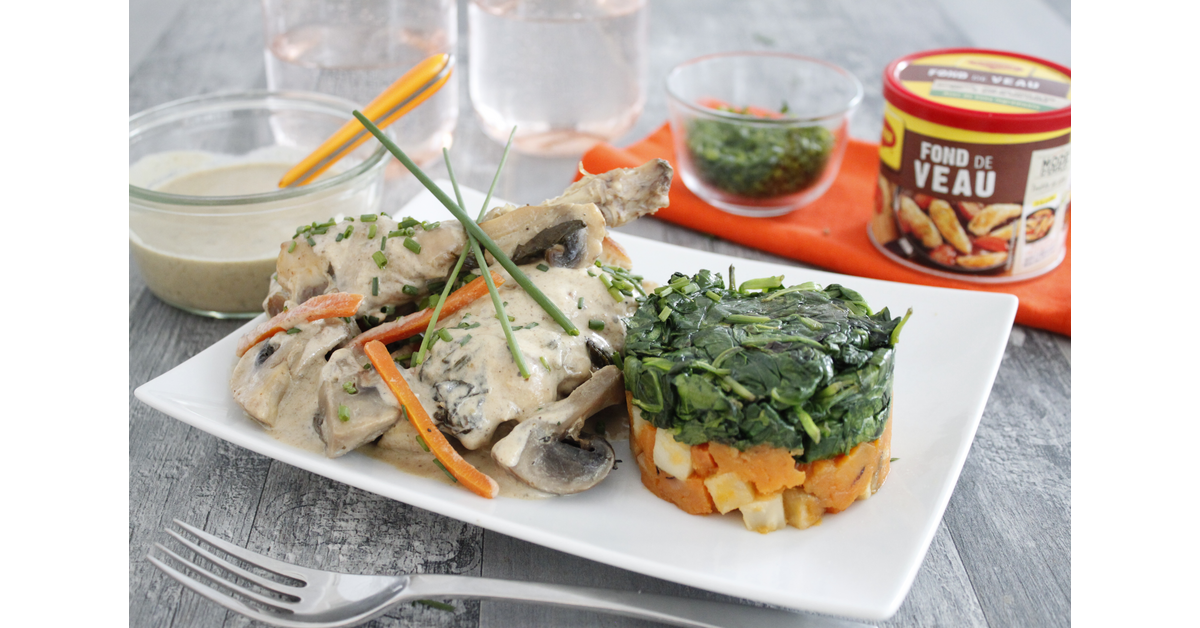 Lapin sauce champignons