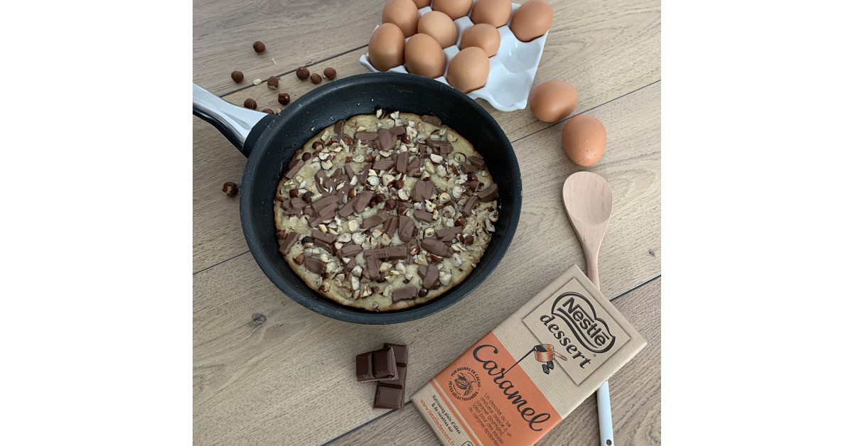 Cookie géant à la poêle