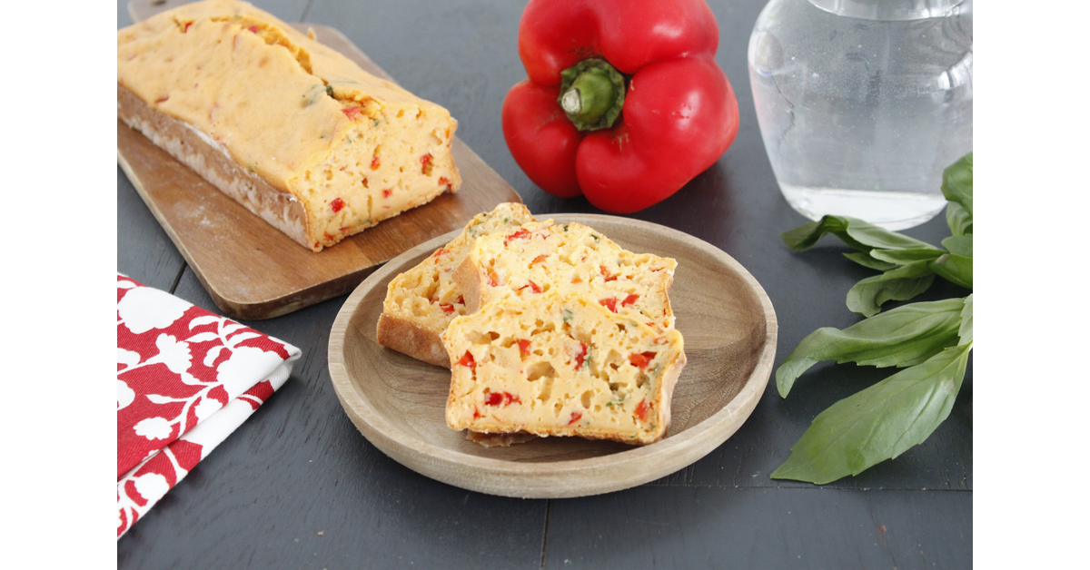 Cake anti-gaspi soupe de poisson poivron