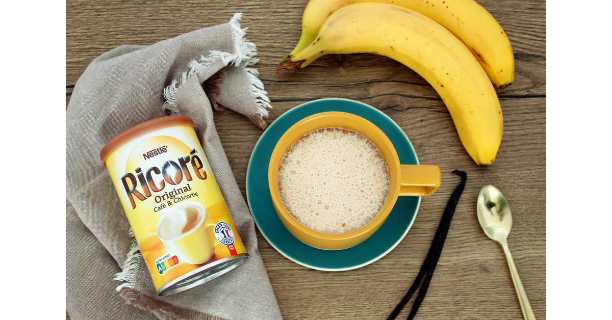 Recette de boisson à la mousse de lait à la vanille avec RICORÉ® Original, Café et Chicorée