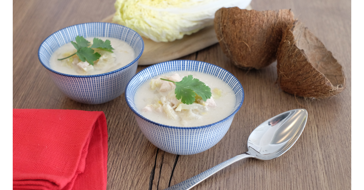 Soupe chinoise au lait de coco