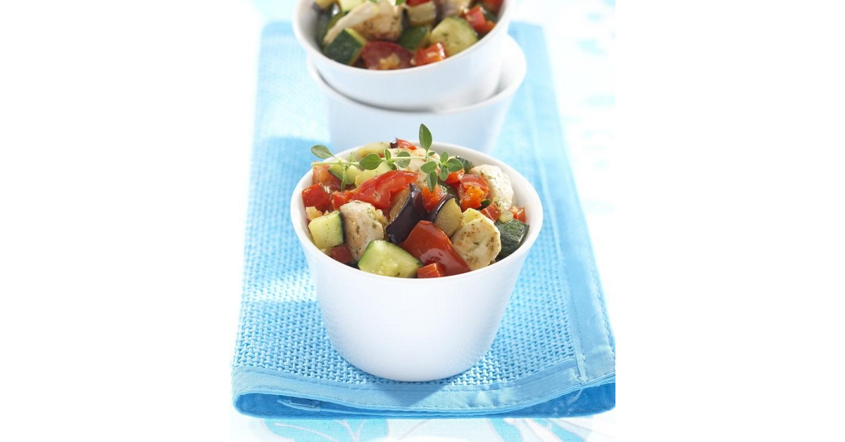 Ratatouille aux dés de poulet