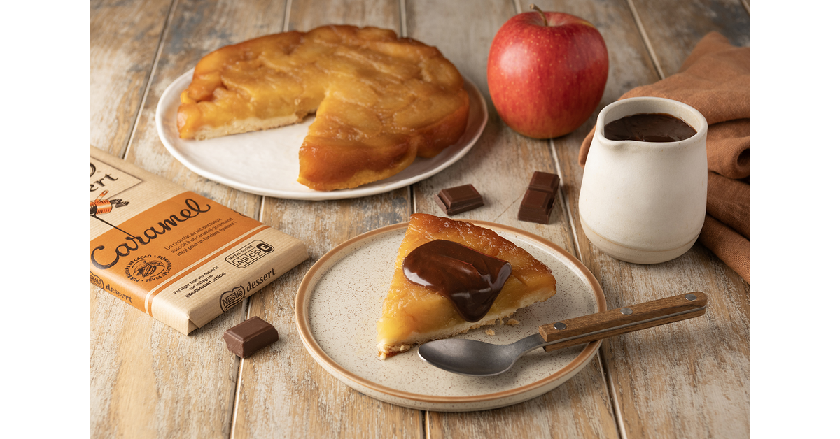 Tarte tatin chocolat caramel
