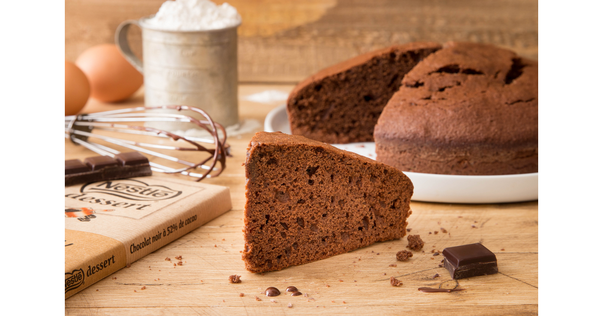 Gâteau facile au chocolat noir