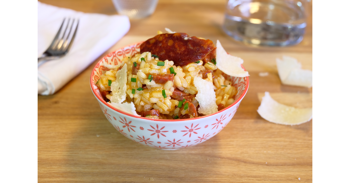 Risotto au chorizo