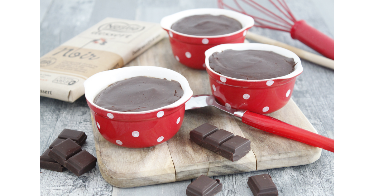 Crème au chocolat et lait de soja
