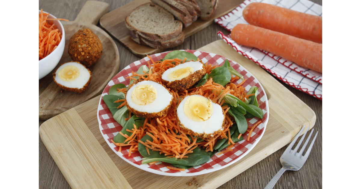Salade d'oeufs croustillants au air fryer
