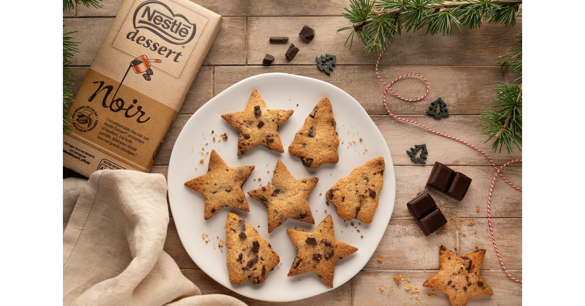 Sablés de Noël aux pépites de chocolat