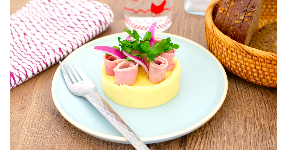 Jambon purée façon tarte