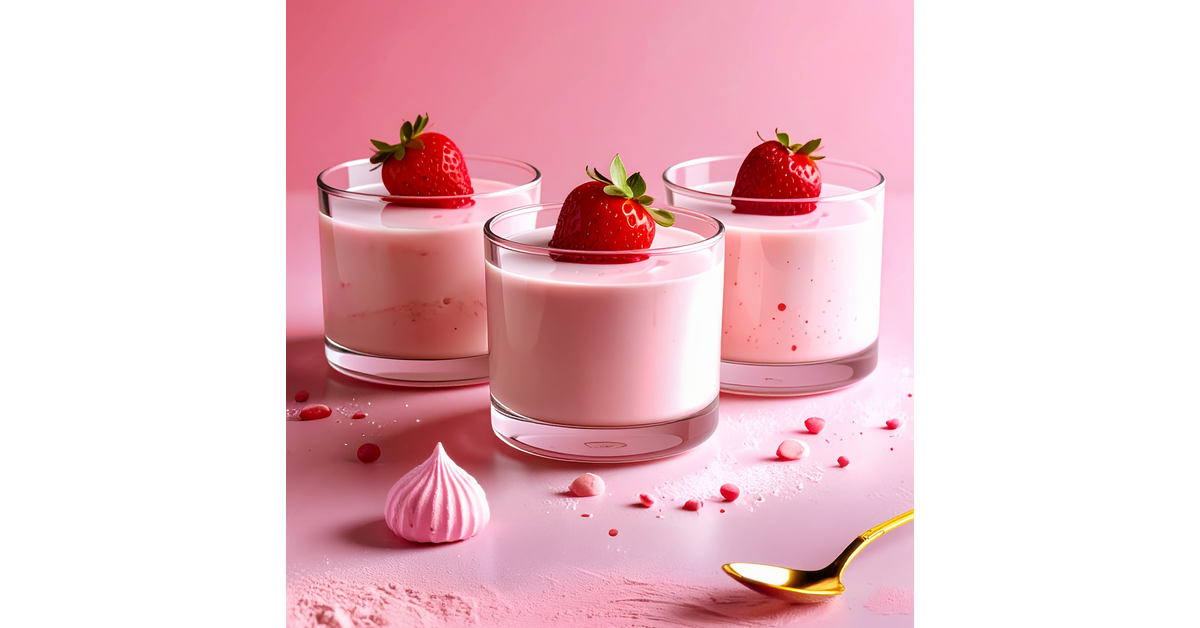 Panna cotta Nesquik® saveur fraise