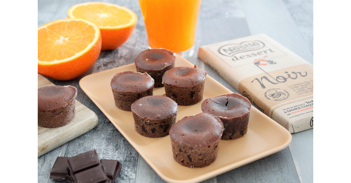 Mini fondants aux zestes d'orange