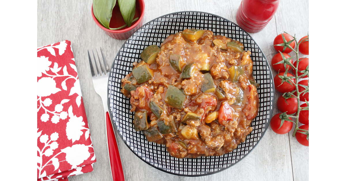 Courgettes à la bolognaise Cookeo