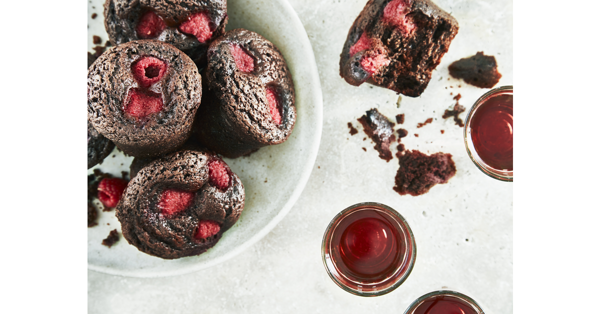 Muffins framboises chocolat noir Cake Factory Tefal