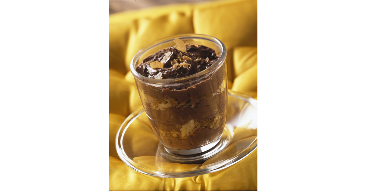 Mousse au chocolat croustillante