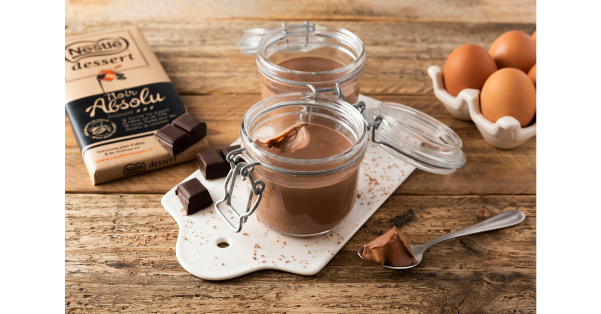 Petites crèmes au chocolat Noir 70%