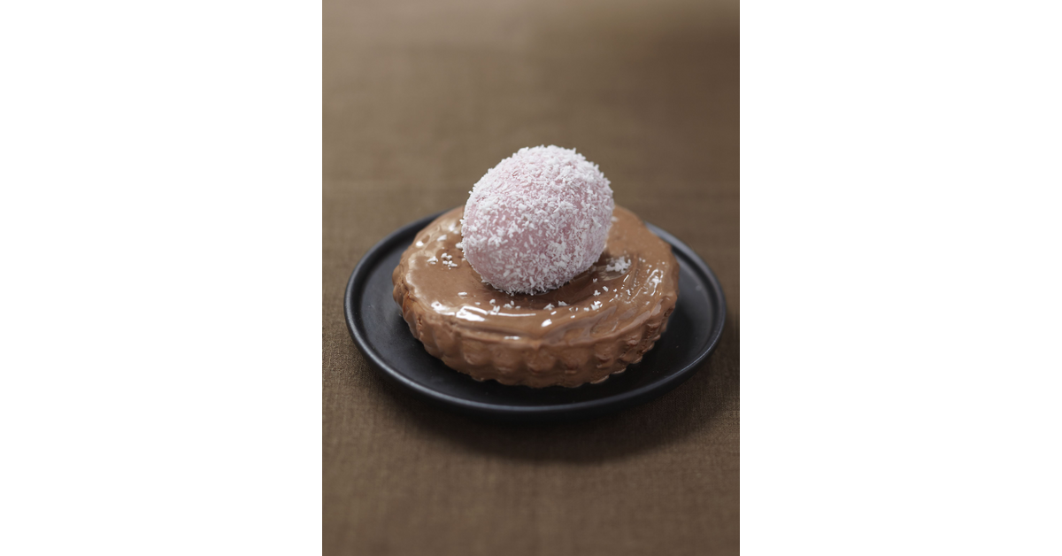 Nids fondants tout chocolat et perle fruitée fraise coco