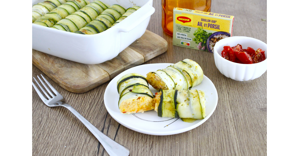 Cannelonis végétariens de courgettes au chèvre frais