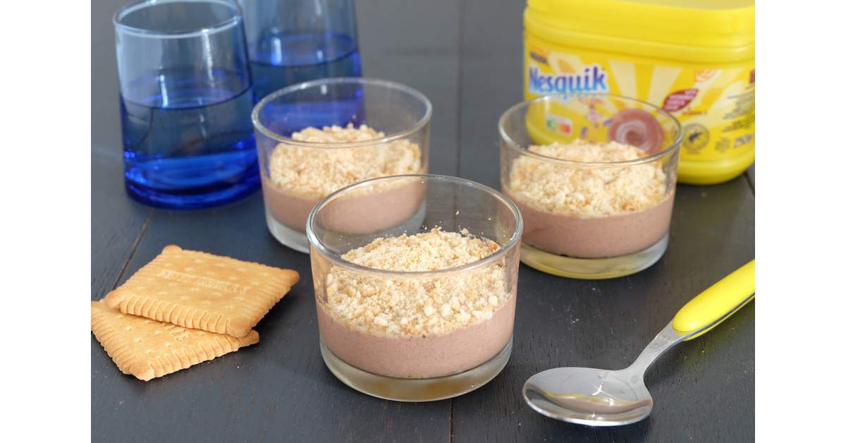 Verrines croustillantes Nesquik