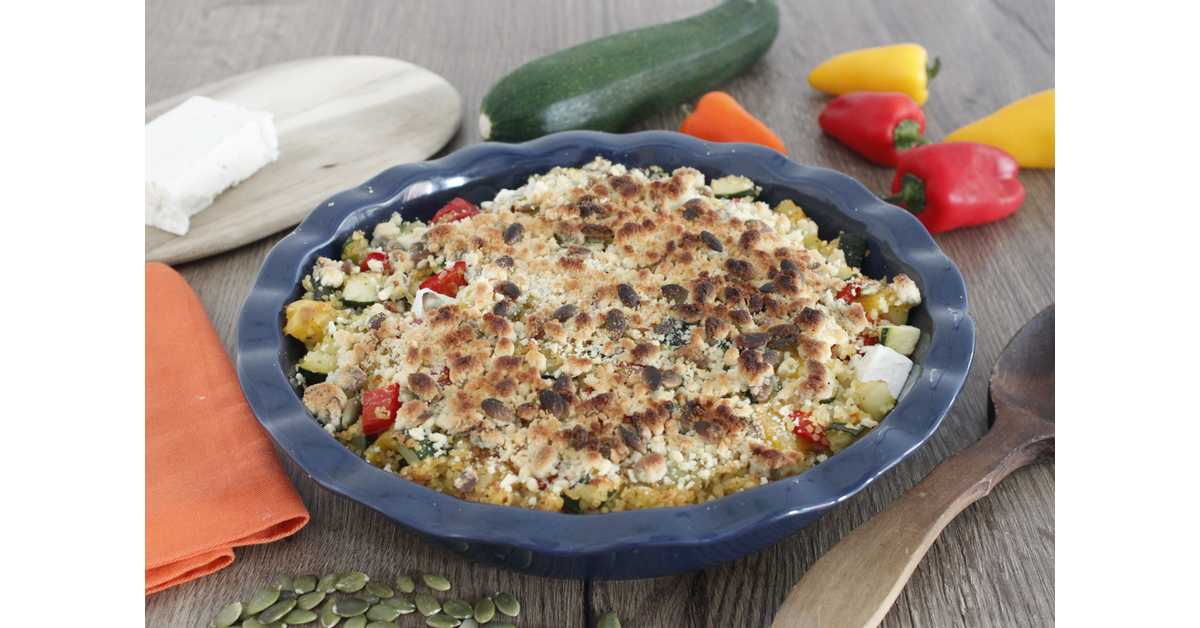 Crumble de légumes d'été anti-gaspi