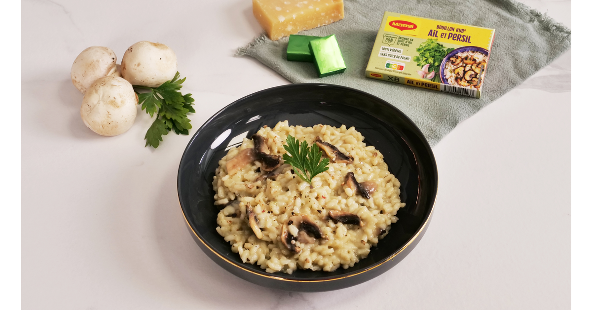 Risotto champignons parmesan