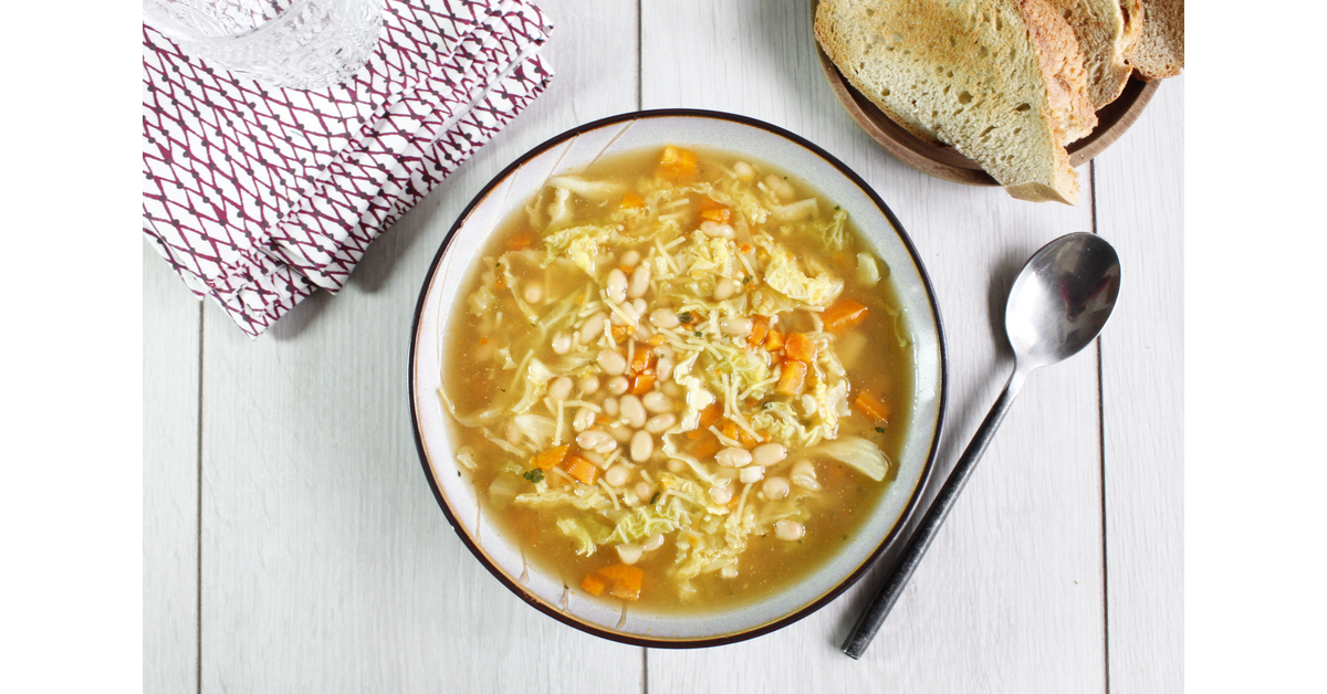 Bouillon de légumes vermicelles BIO, haricots et petits légumes