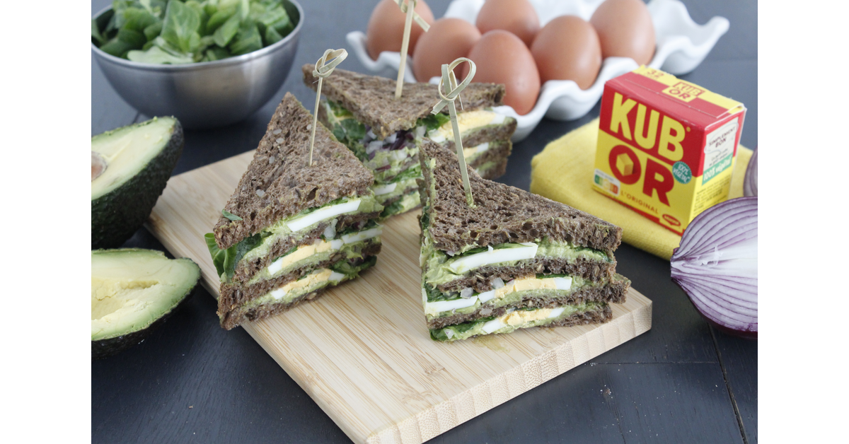Club sandwich avocat mache oeufs anti-gaspi