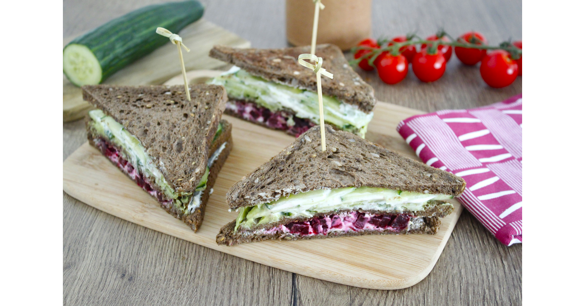 Club sandwich avocat betterave concombre