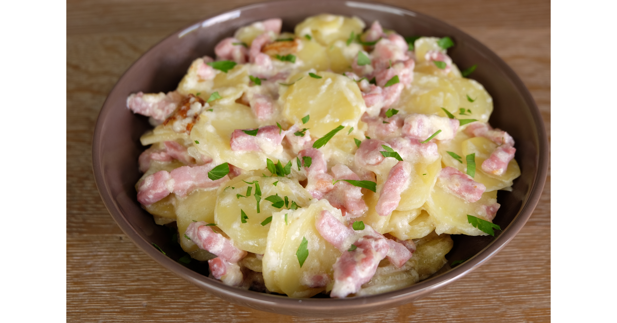 Pommes de terre aux lardons au Cookeo