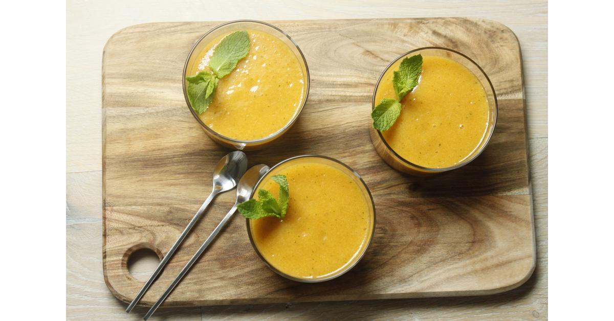Smoothie melon mangue menthe à l'Arome