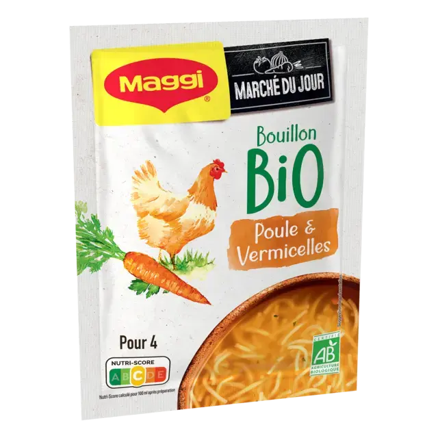 MAGGI BIO Soupe Bouillon Poule Vermicelle 65g