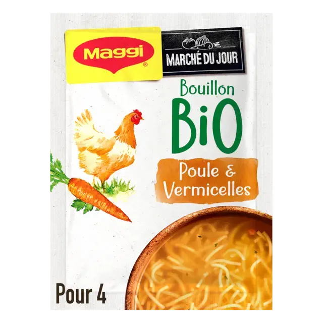 MAGGI BIO Soupe Bouillon Poule Vermicelle 65g