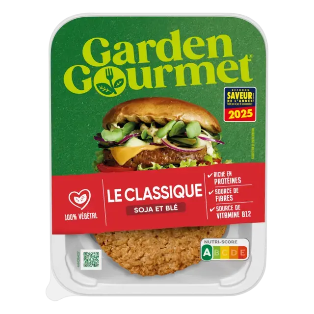 GARDEN GOURMET Le Classique Soja et Blé 172.5g