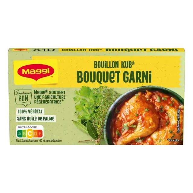 MAGGI Bouillon Bouquet Garnished Carton 20x100g FR
