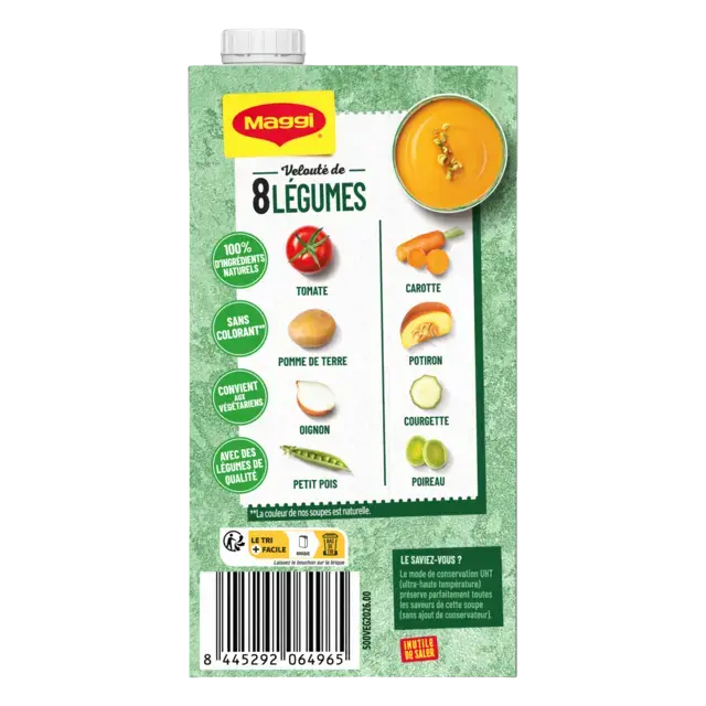 MAGGI Liquid Soup 8 Vegetable Brick 12x500ml FR