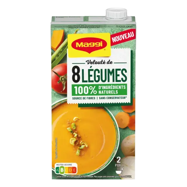MAGGI Liquid Soup 8 Vegetable Brick 12x500ml FR
