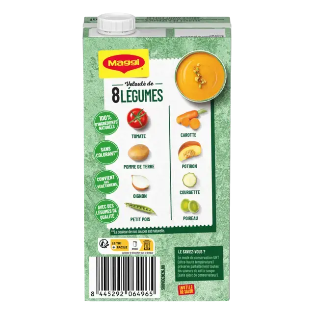 MAGGI Liquid Soup 8 Vegetable Brick 12x500ml FR