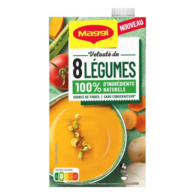 MAGGI Liquid Soup 8 Vegetable Brick 6x1L FR
