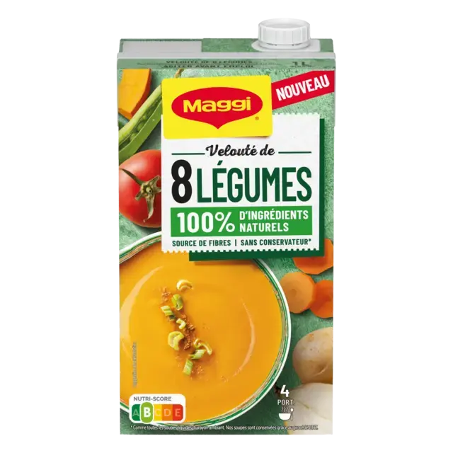 MAGGI Liquid Soup 8 Vegetable Brick 6x1L FR