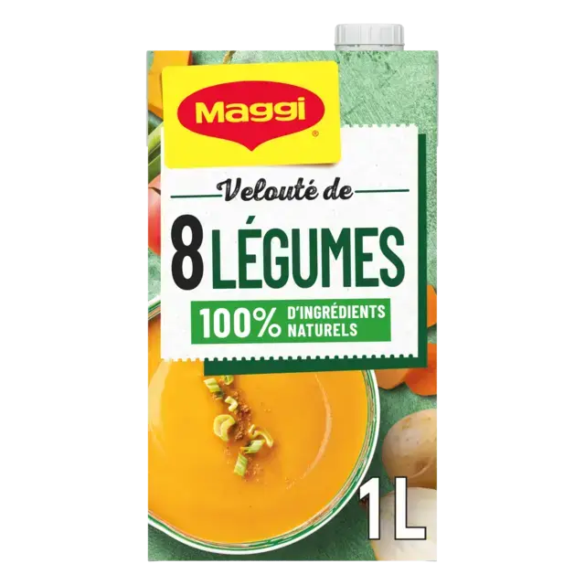 MAGGI Liquid Soup 8 Vegetable Brick 1L FR