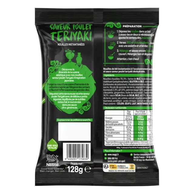 MAGGI® Nouilles instantanées sauce Teriyaki 128g
