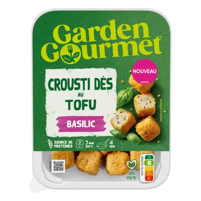 GARDEN GOURMET Tofu Crunchy Cubes Peel Pack 48x160g FR