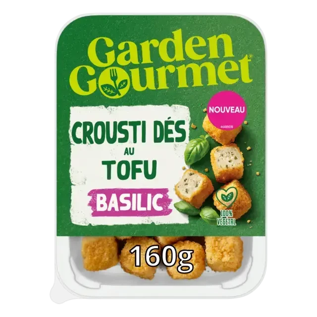 GARDEN GOURMET Tofu Crunchy Cubes Peel Pack 48x160g FR