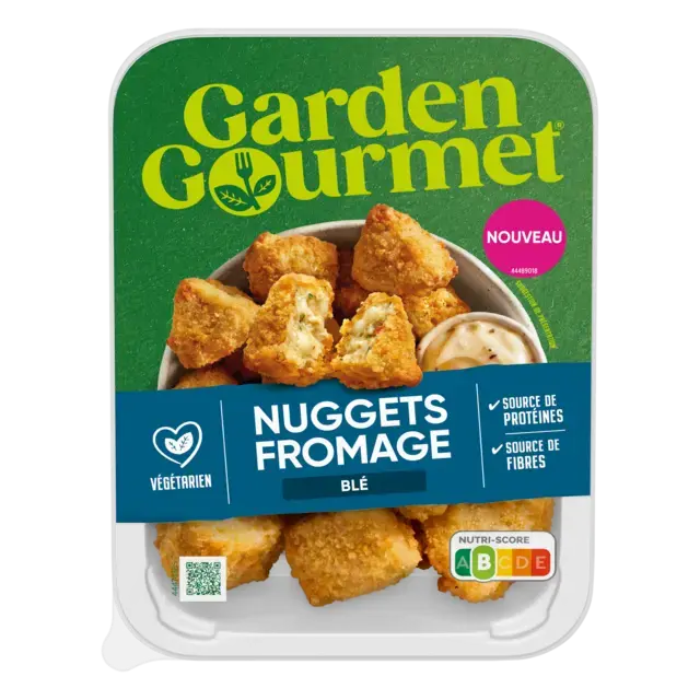 GARDEN GOURMET Cheesy Nuggets Peel Pack 48x180g FR