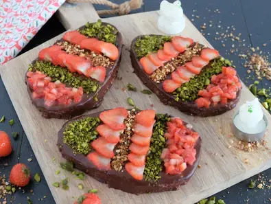 Oeufs fraises chocolat