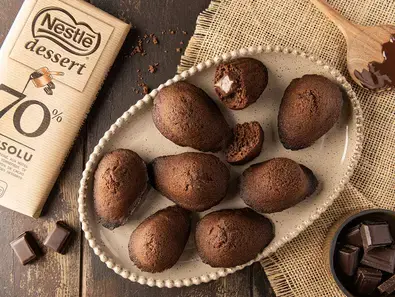 Madeleine choco noir 70% absolu