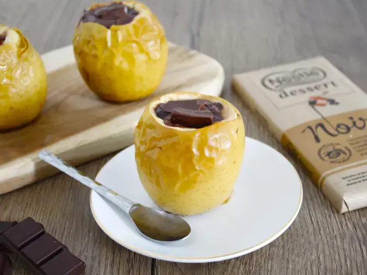 Pommes au four au chocolat